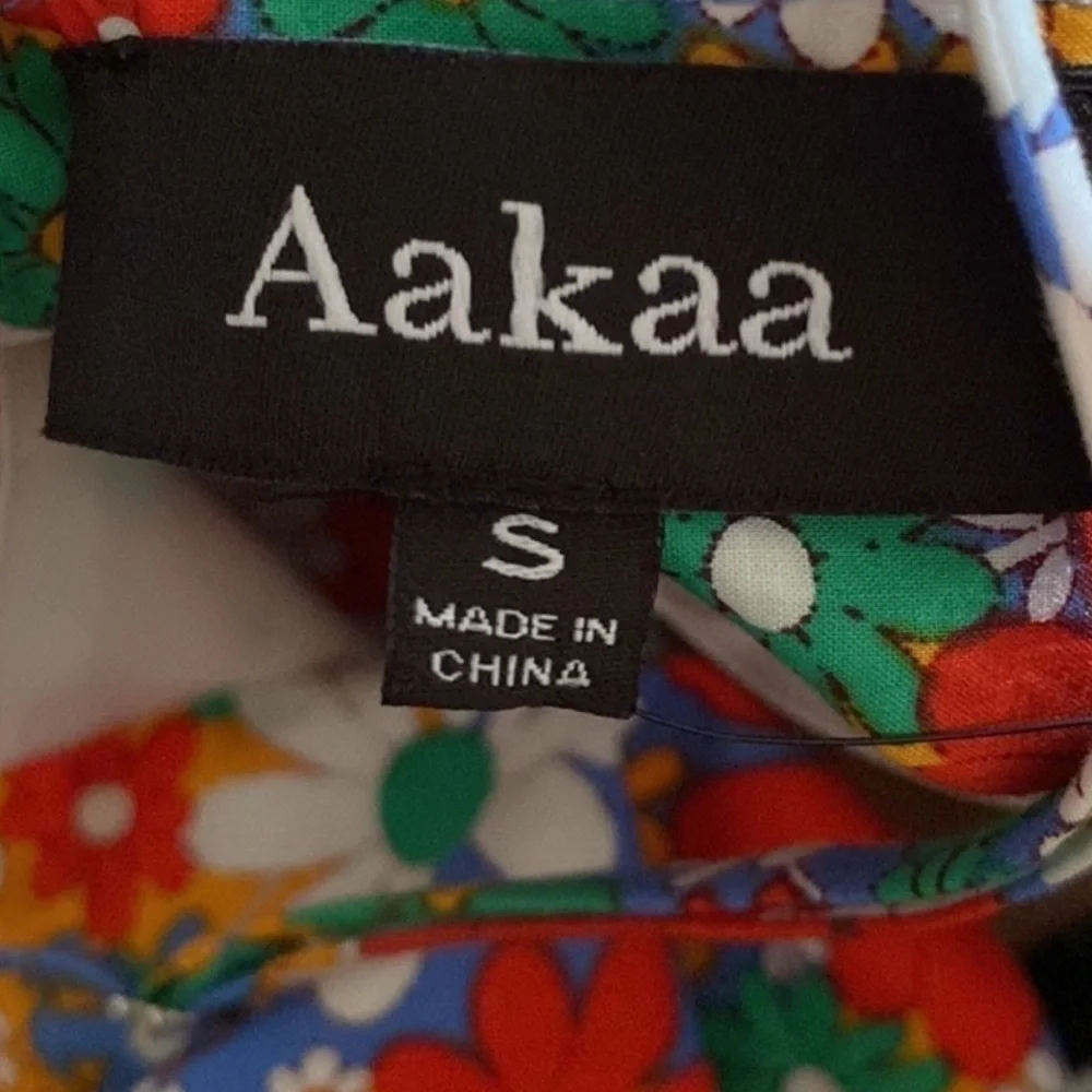 NWT Aakaa Red Dress Aakaa Multi Floral Maxi Dress